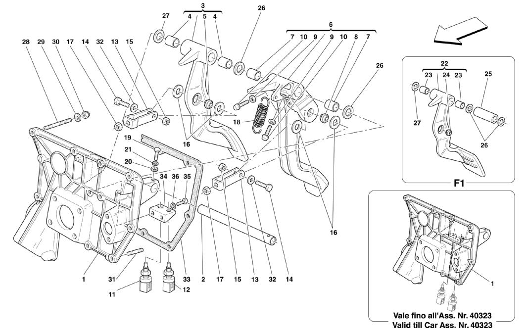 PEDALS -VALID FOR RHD
