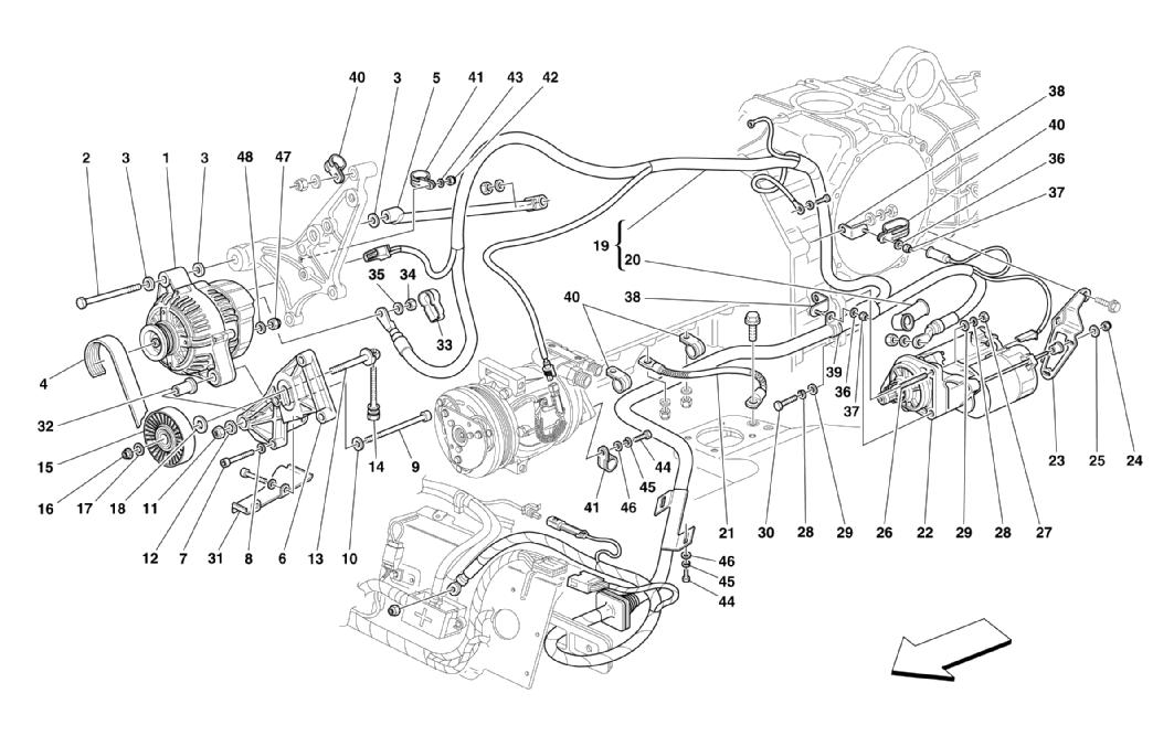 CURRENT GENERATOR - STARTING MOTOR