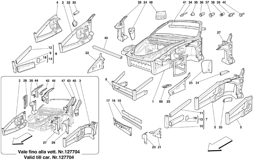 FRAME - FRONT ELEMENTS STRUCTURES AND PLATES
