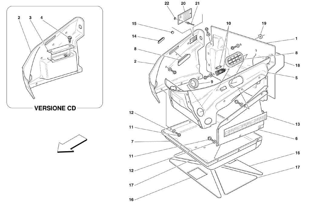 FRONT COMPARTMENT TRIMS