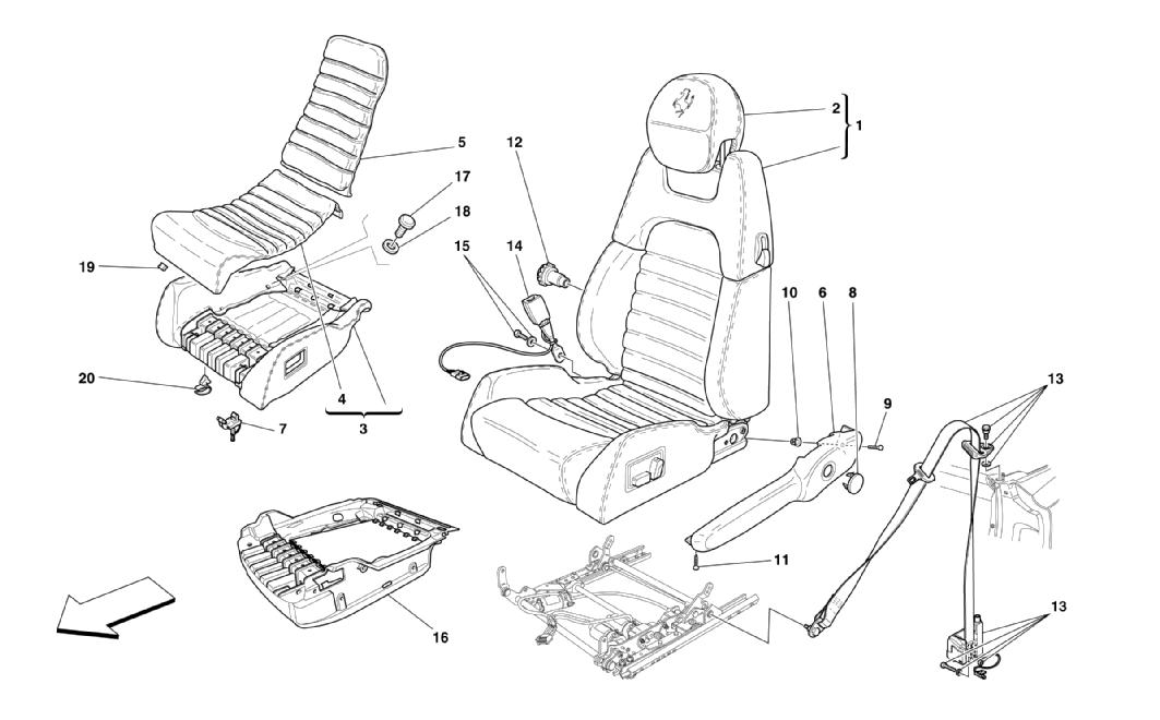 ELECTRICAL SEAT - SAFETY BELTS