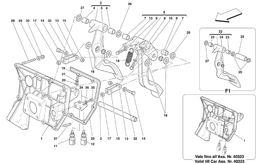 PEDALS -VALID FOR RHD
