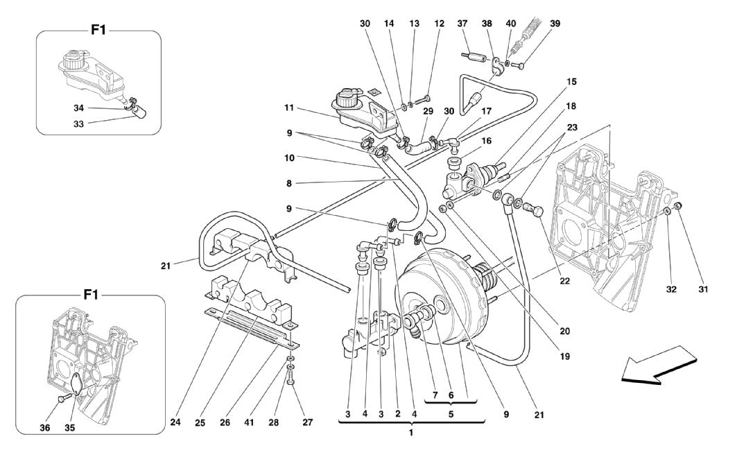 BRAKES AND CLUTCH HYDRAULIC CONTROLS -NOT FOR RHD