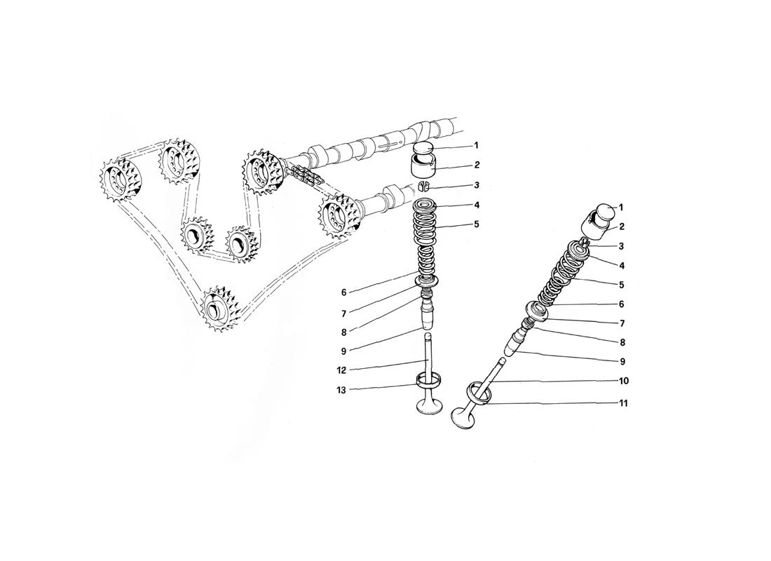 TIMING SYSTEM - BUCKET TYPE TAPPETS