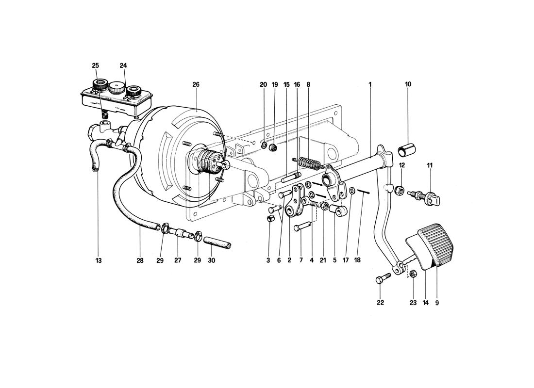 BRAKES HYDRAULIC CONTROLL (400 GT - FOR LHD)