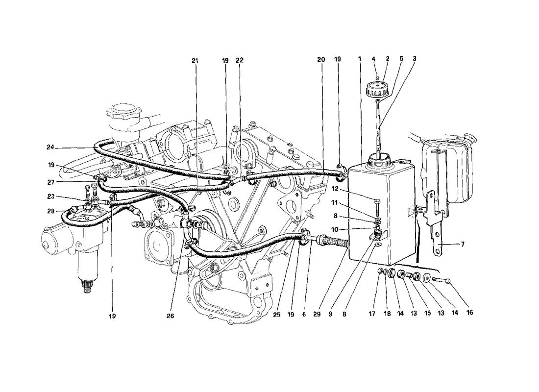 POWER STEERING OIL TANK - SELF LEVELLING DEVICES (FOR RHD)