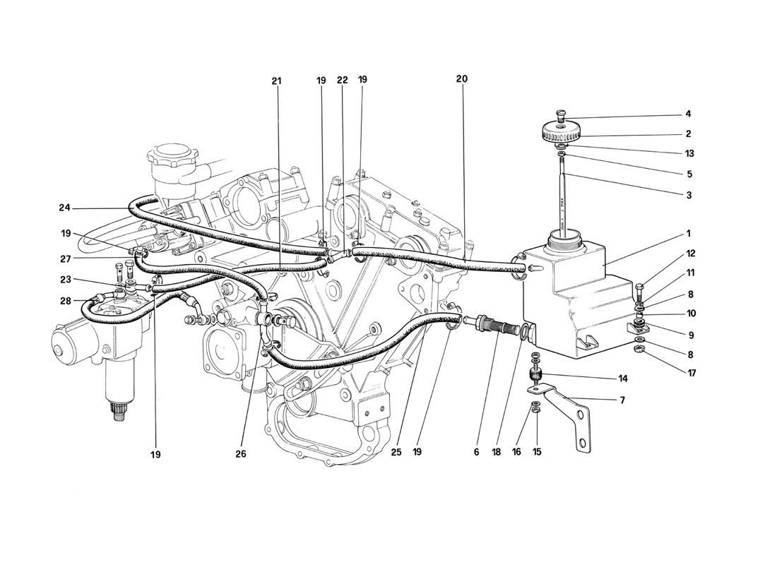 POWER STEERING OIL TANK - OIL PNEUMATIC SELF LEVELLING DEVICES