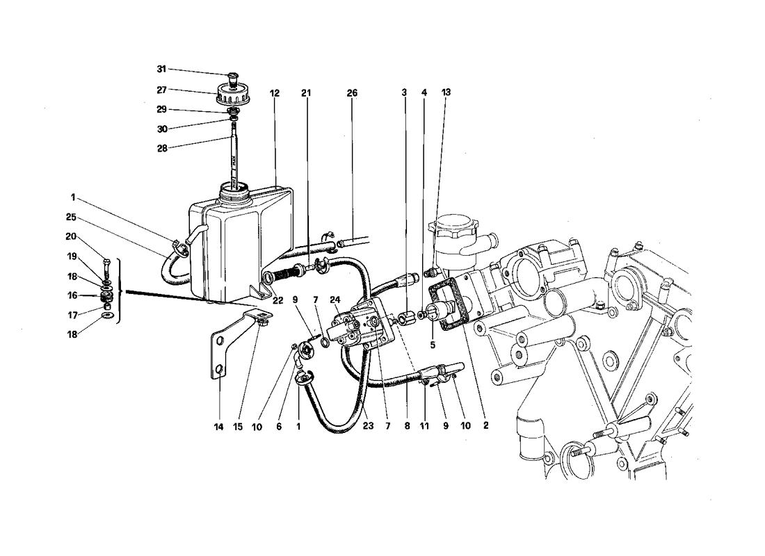 REAR SUSPENSION - OIL TANK AND OIL PUMP