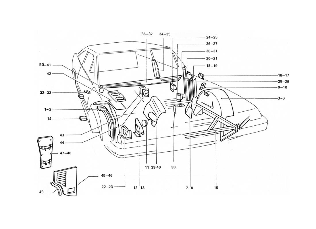 FRONT BODY SUB-PANELS