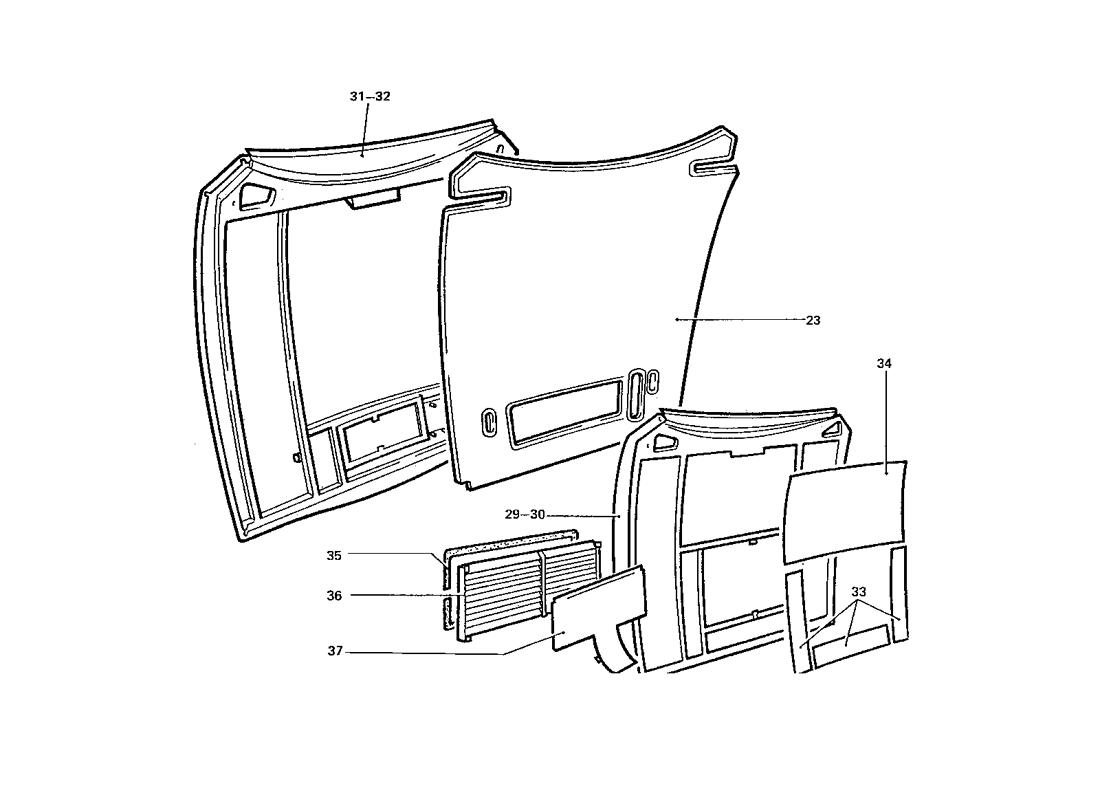 ENGINE COVER AND INSULATION (VARIATIONS)