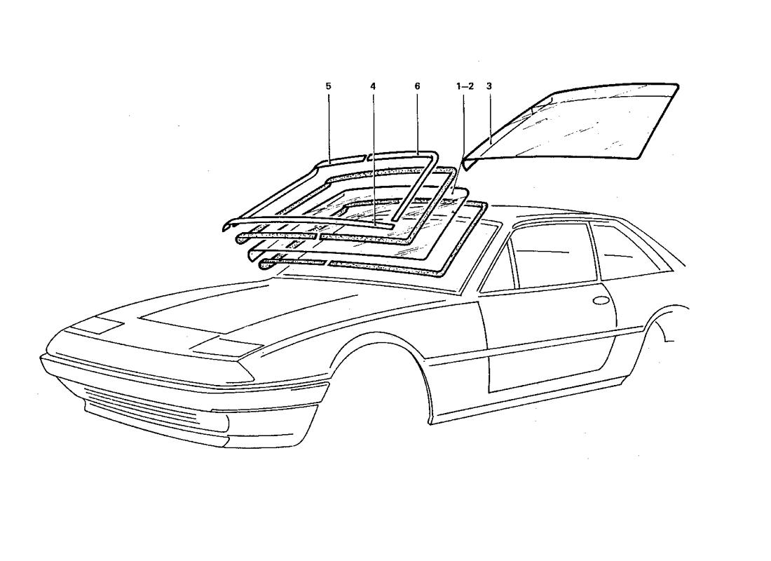 FRONT WINDSHIELD AND SEALS