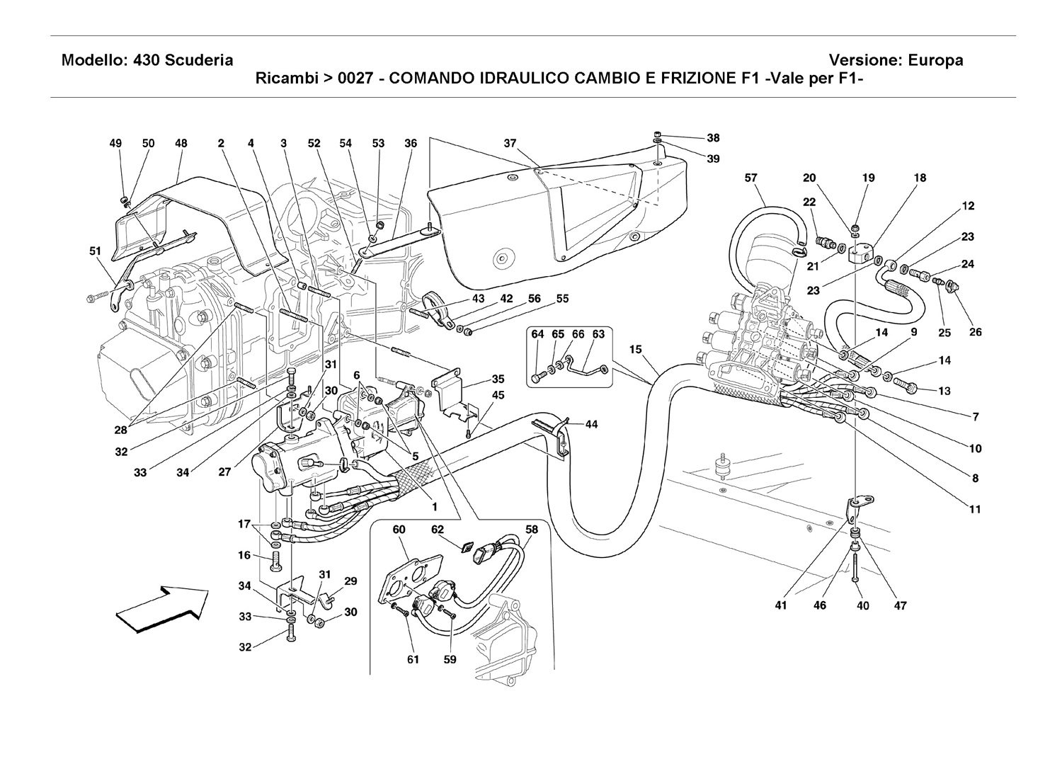 F1 CLUTCH AND GEARBOX HYDRAULIC CONTROL -Valid for