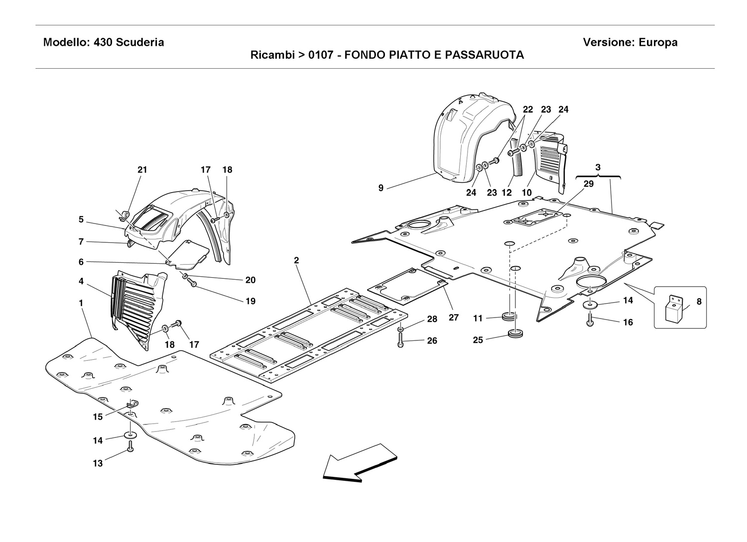FLAT FLOOR PAN AND WHEELHOUSE