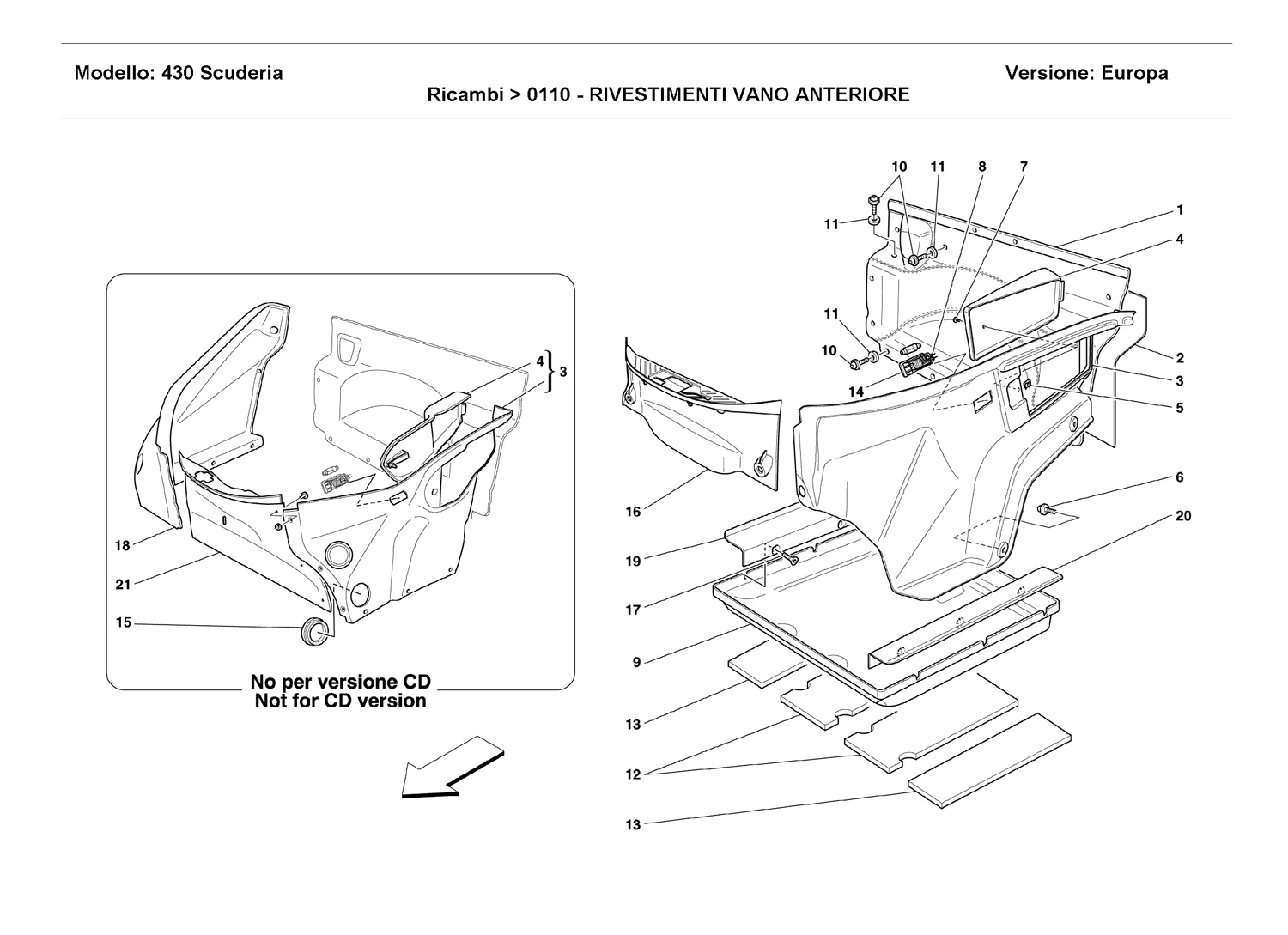 FRONT COMPARTMENT TRIMS