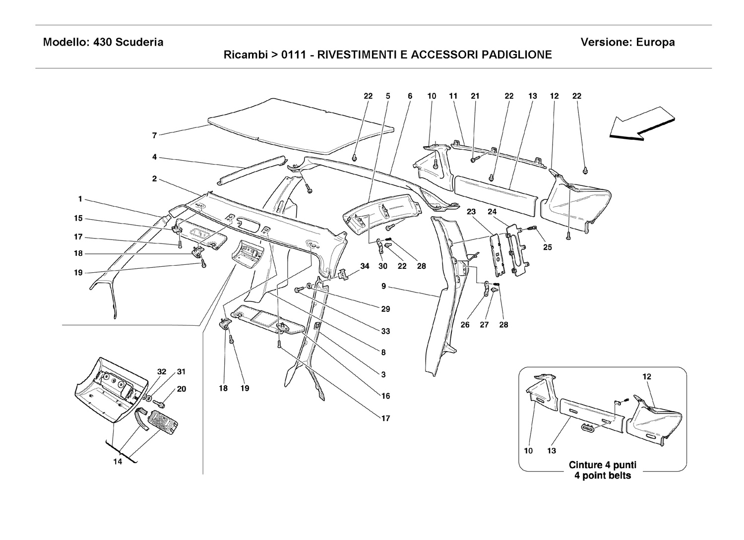 ROOF PANEL UPHOLSTERY AND ACCESORIES