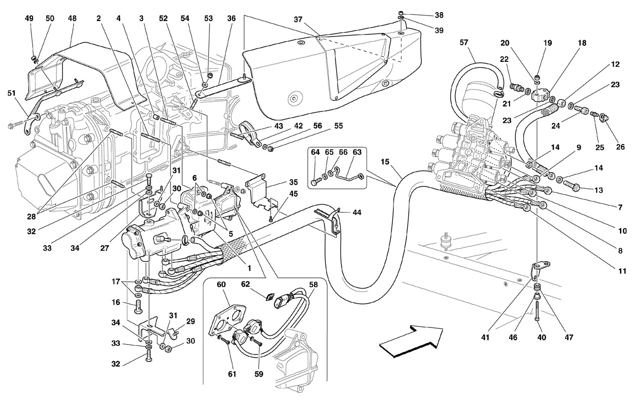 F1 CLUTCH AND GEARBOX HYDRAULIC CONTROL -Valid for F1-