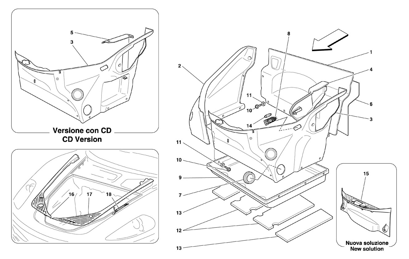 FRONT COMPARTMENT TRIMS