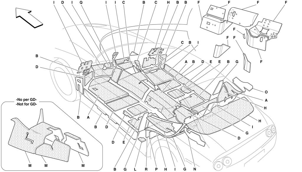 PASSENGERS COMPART. AND ENGINE COMPART. INSULATIONS