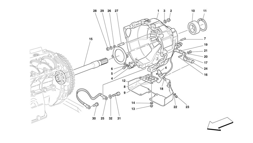 CLUTCH HOUSING -VALID FOR 456 GTA