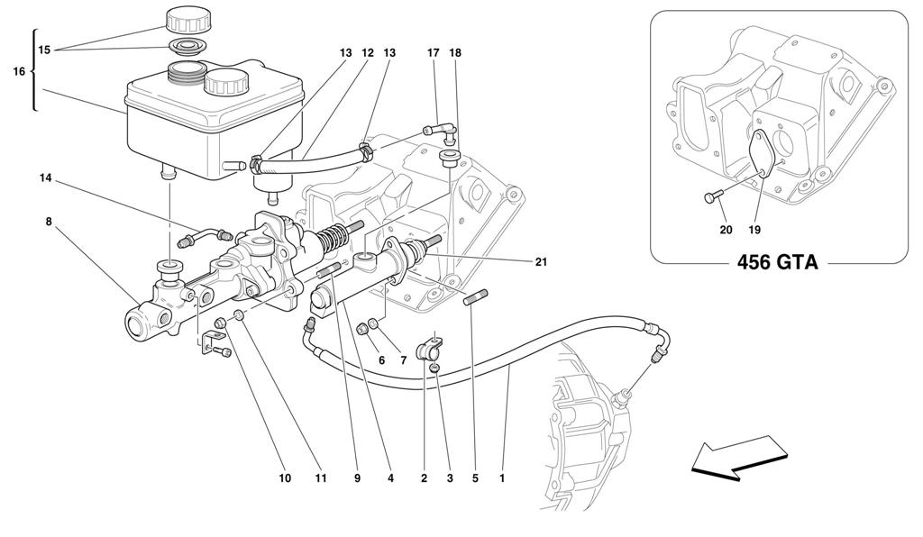 BRAKE AND CLUTCH HYDRAULIC SYSTEM -VALID FOR RHD