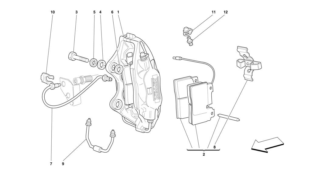 CALIPER FOR FRONT BRAKE