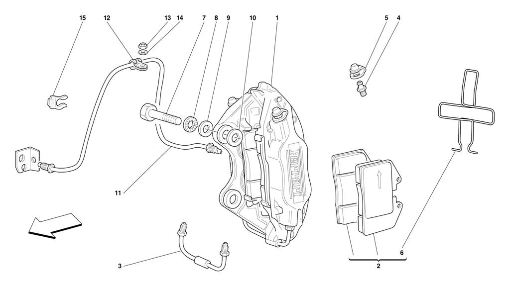 CALIPER FOR REAR BRAKE