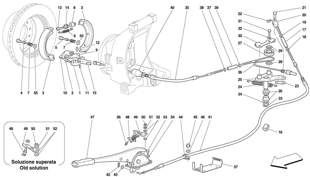 HAND-BRAKE CONTROL -VALID FOR 456 GT