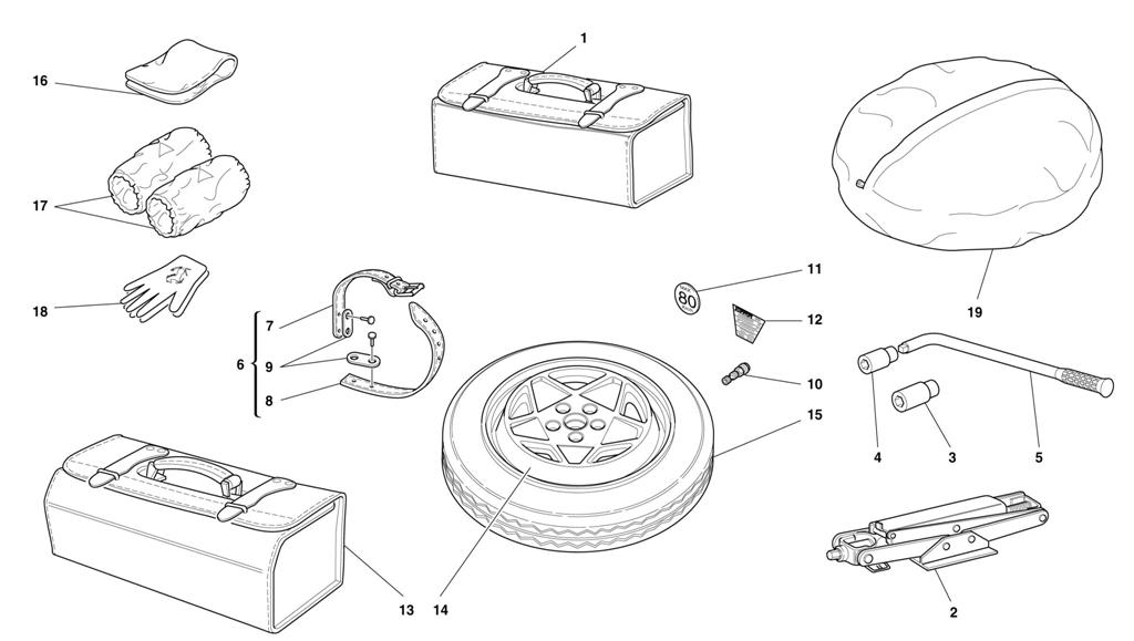 SPARE WHEEL AND EQUIPMENT -OPTIONALS-