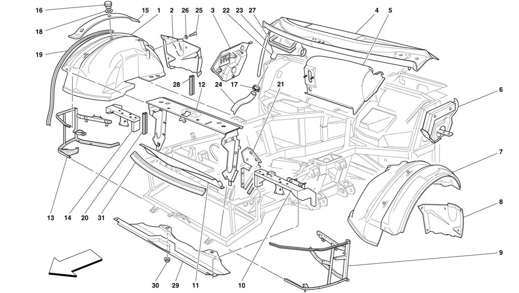 FRONT STRUCTURES AND COMPONENTS