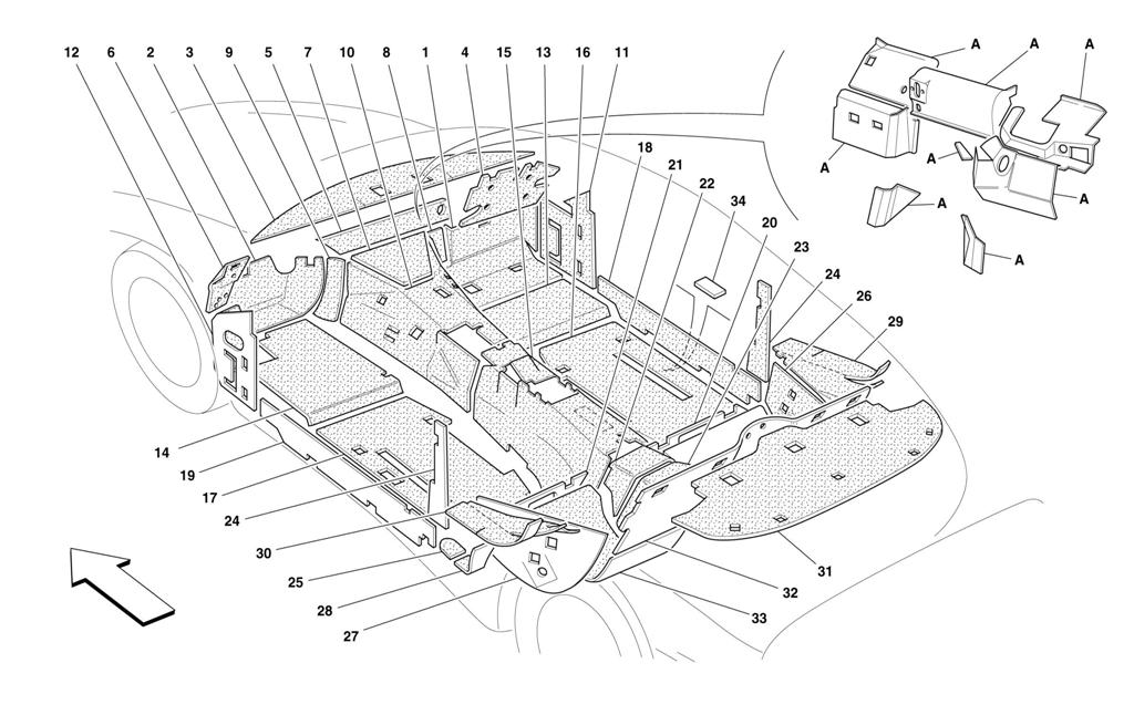 PASSENGERS COMPART. AND ENGINE COMPART. INSULATIONS