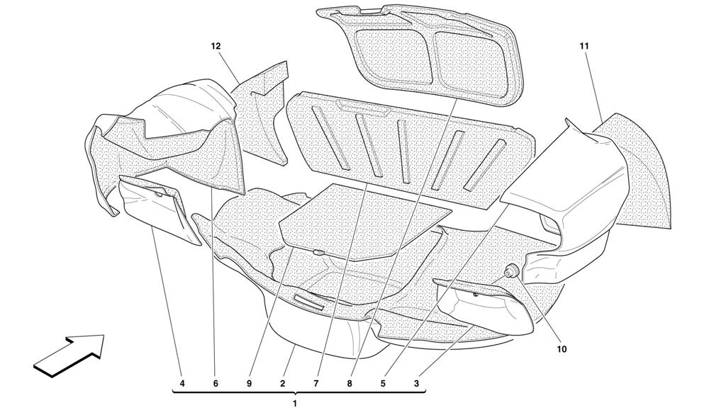 TRUNK HOOD UPHOLSTERY -NOT FOR 456M GTA