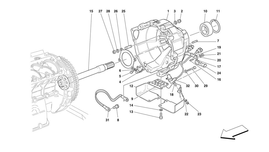 CLUTCH HOUSING -VALID FOR 456M GTA