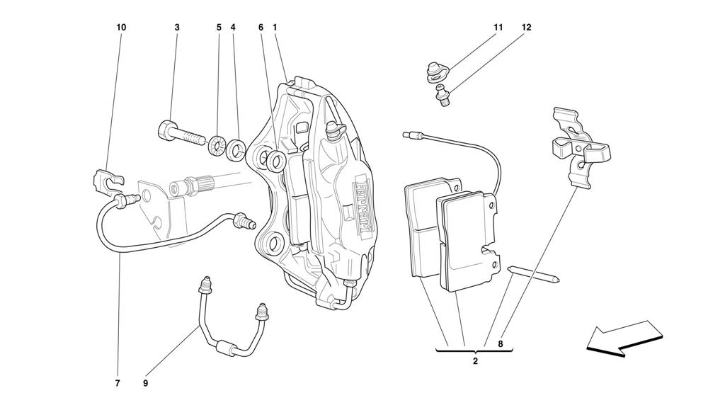 CALIPER FOR FRONT BRAKE