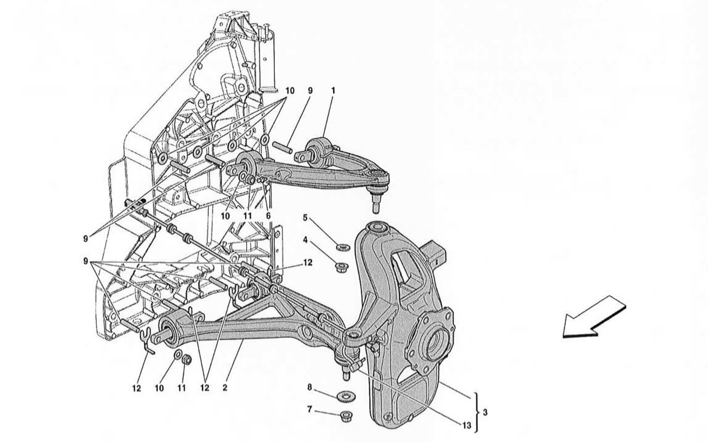 FRONT SUSPENSION - WISHBONES