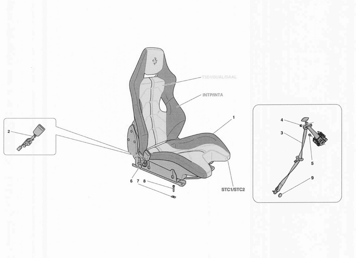 SEATS - SEAT BELTS, GUIDES AND ADJUSTMENT