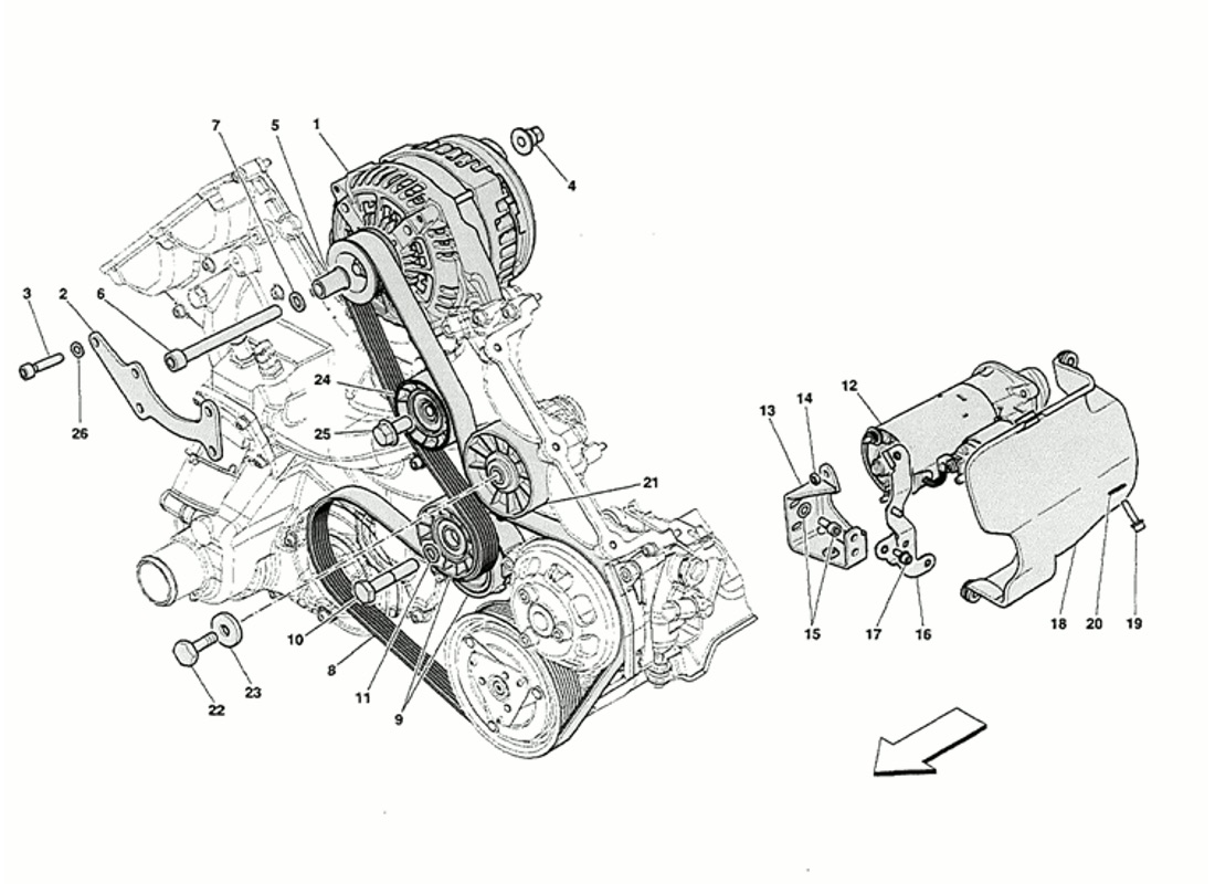 CURRENT GENERATOR - STARTING MOTOR
