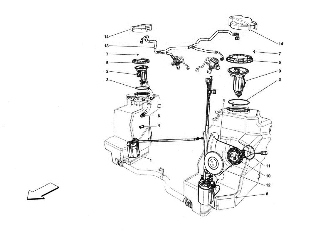 FUEL PUMPS AND PIPES