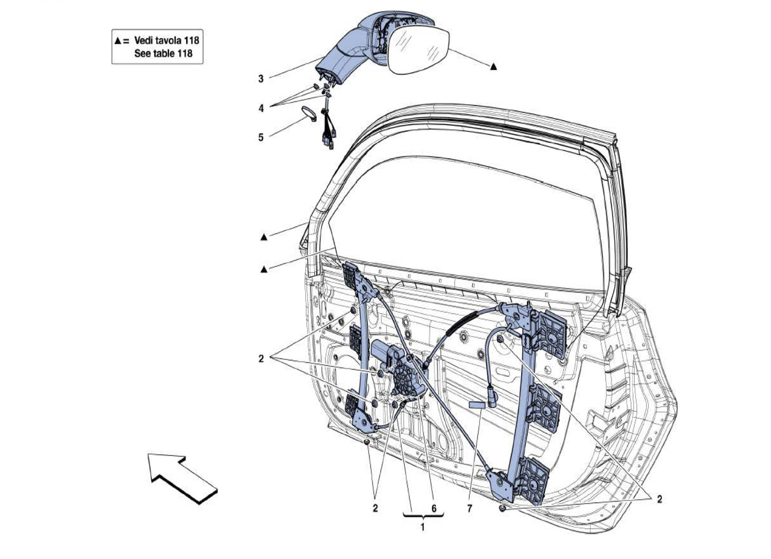 DOORS – POWER WINDOR AND MIRRORS