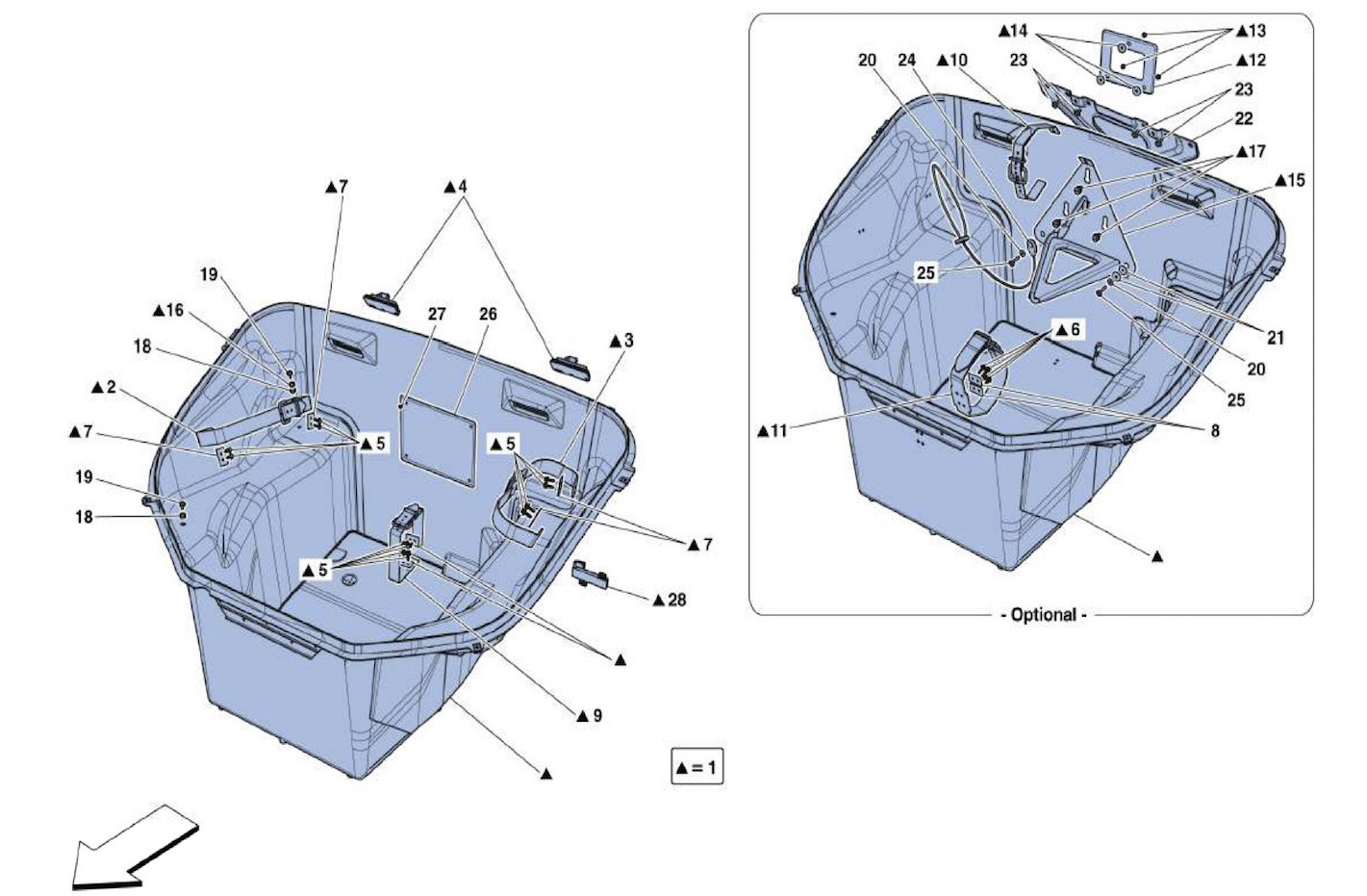 FRONT COMPARTMENT TRIMS