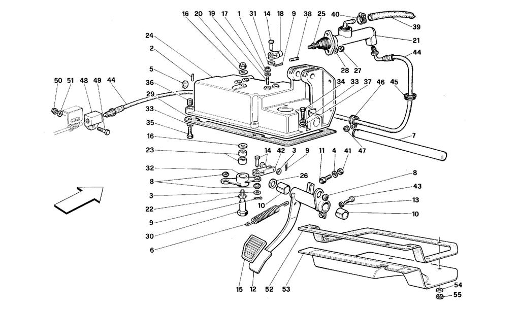 CLUTCH RELEASE CONTROL -VALID FOR RHD