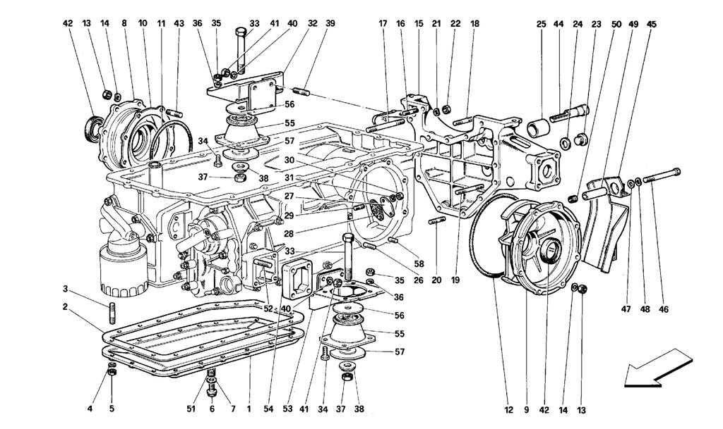 GEARBOX - MOUNTING AND COVERS