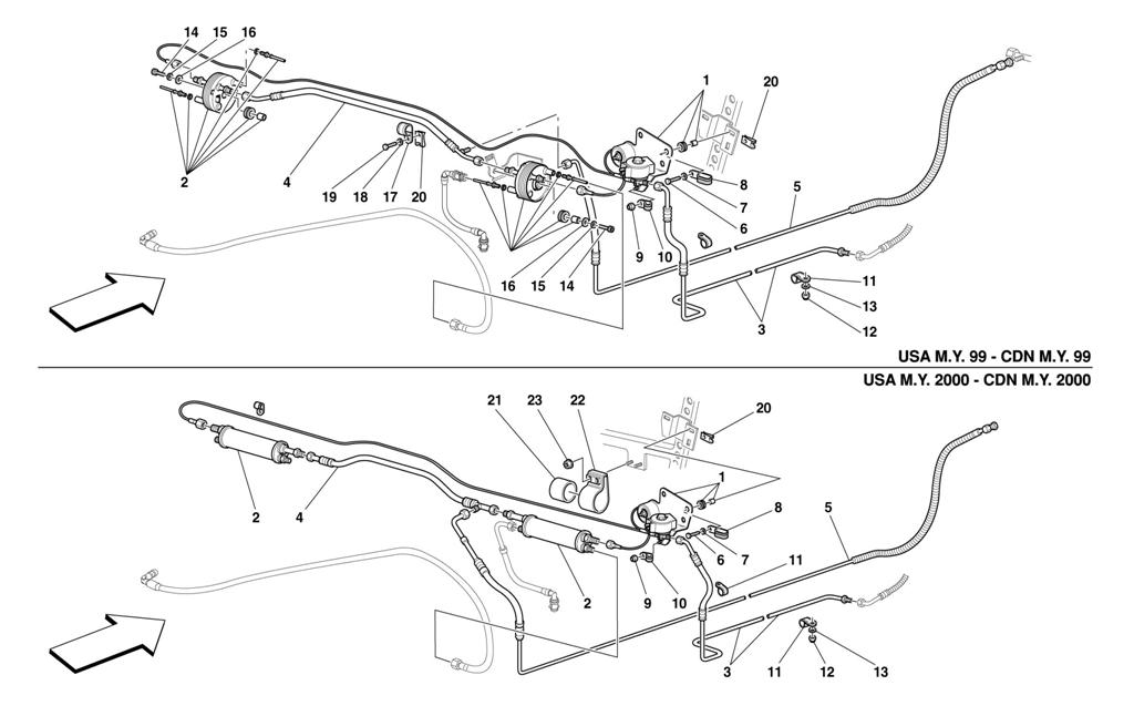 FUEL COOLING SYSTEM -VALID FOR USA AND CDN M.Y. 99 & 2000-