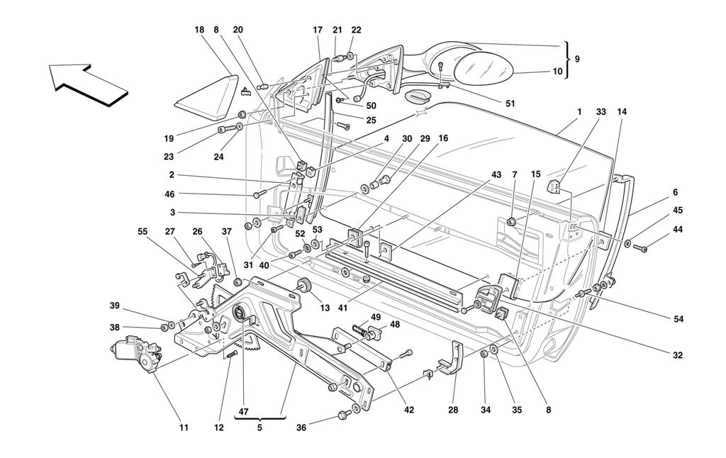 DOORS - POWER WINDOW AND REARVIEW MIRROR