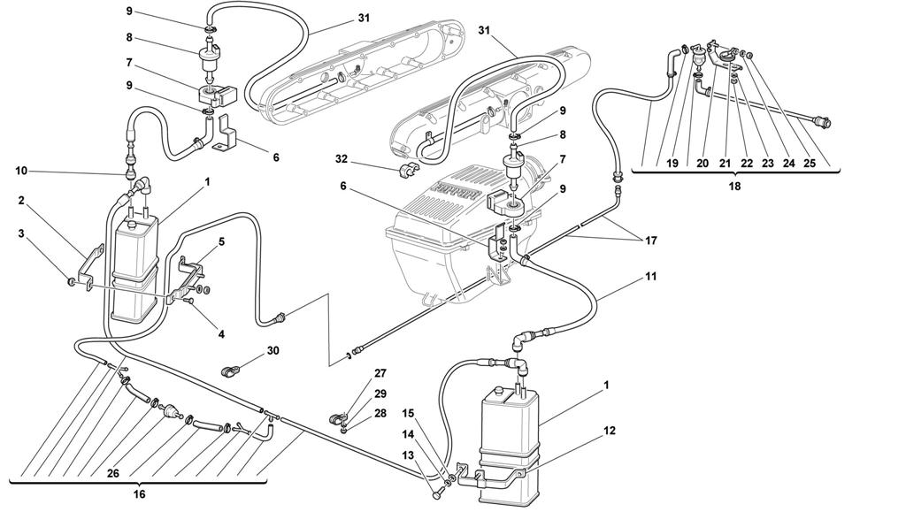 ANTIEVAPORATION DEVICE -VALID FOR USA M.Y. 99 AND CDN M.Y. 99-