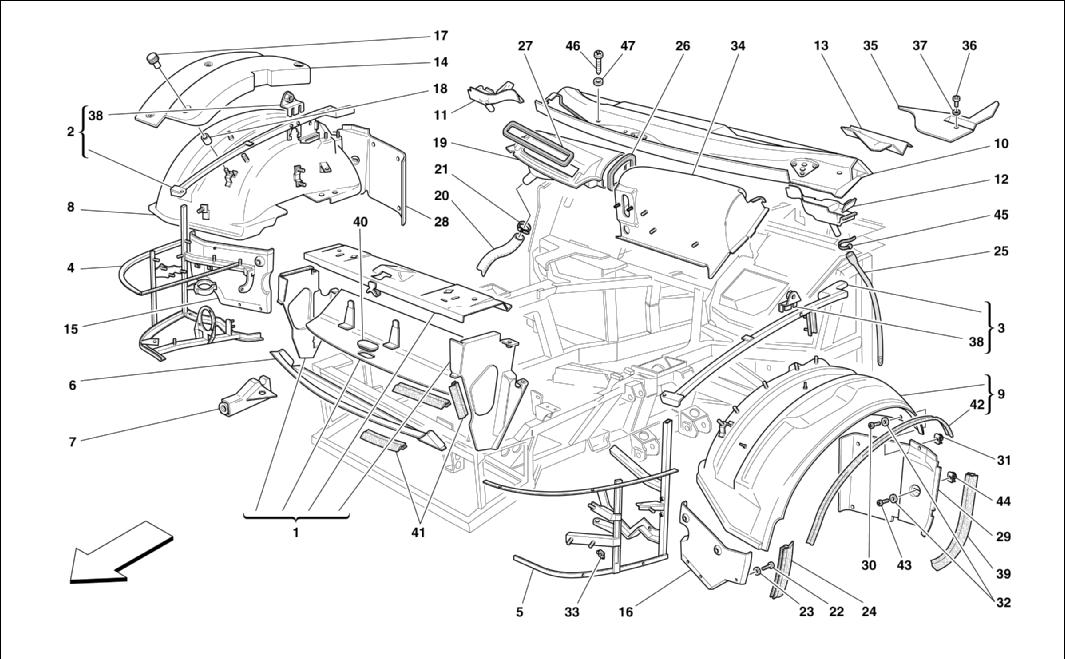 FRONT STRUCTURES AND COMPONENTS