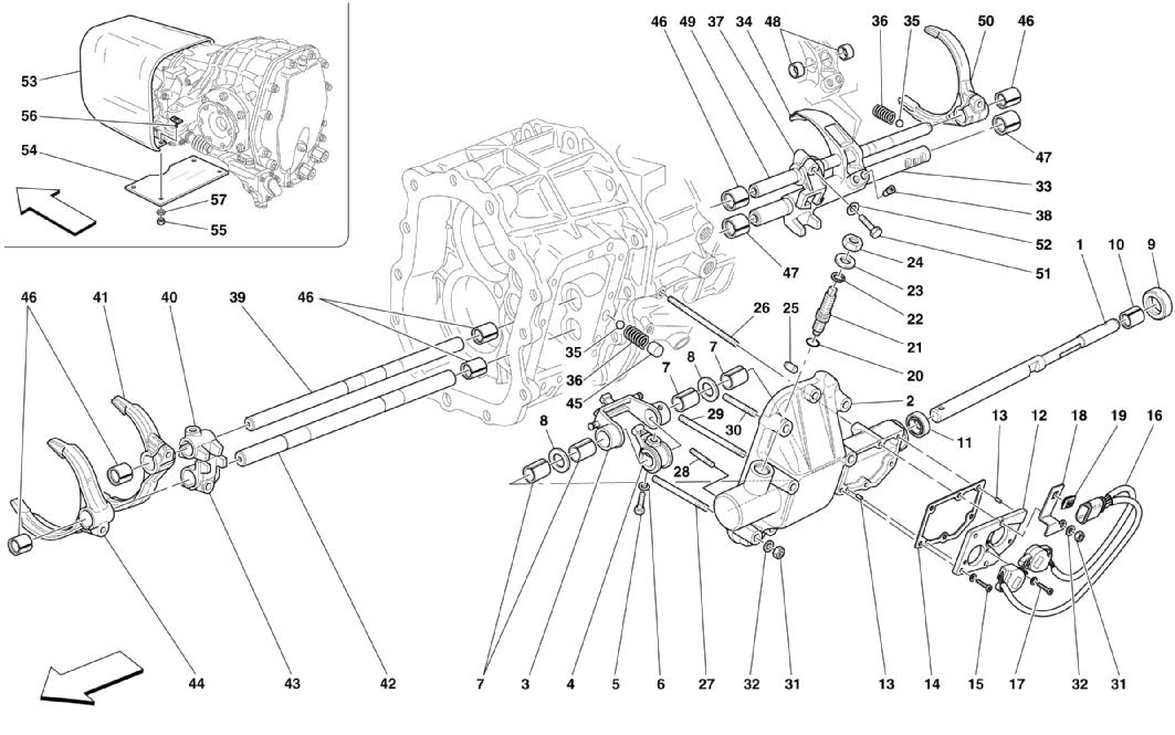 INSIDE GEARBOX CONTROLS -VALID FOR F1-