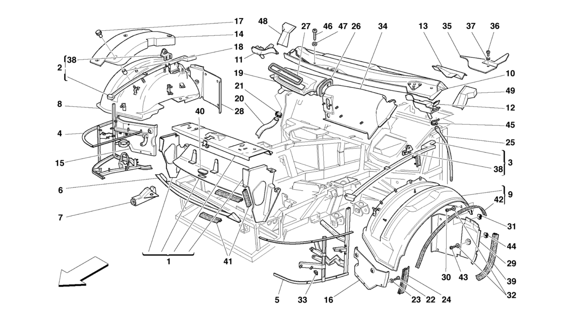 FRONT STRUCTURES AND COMPONENTS