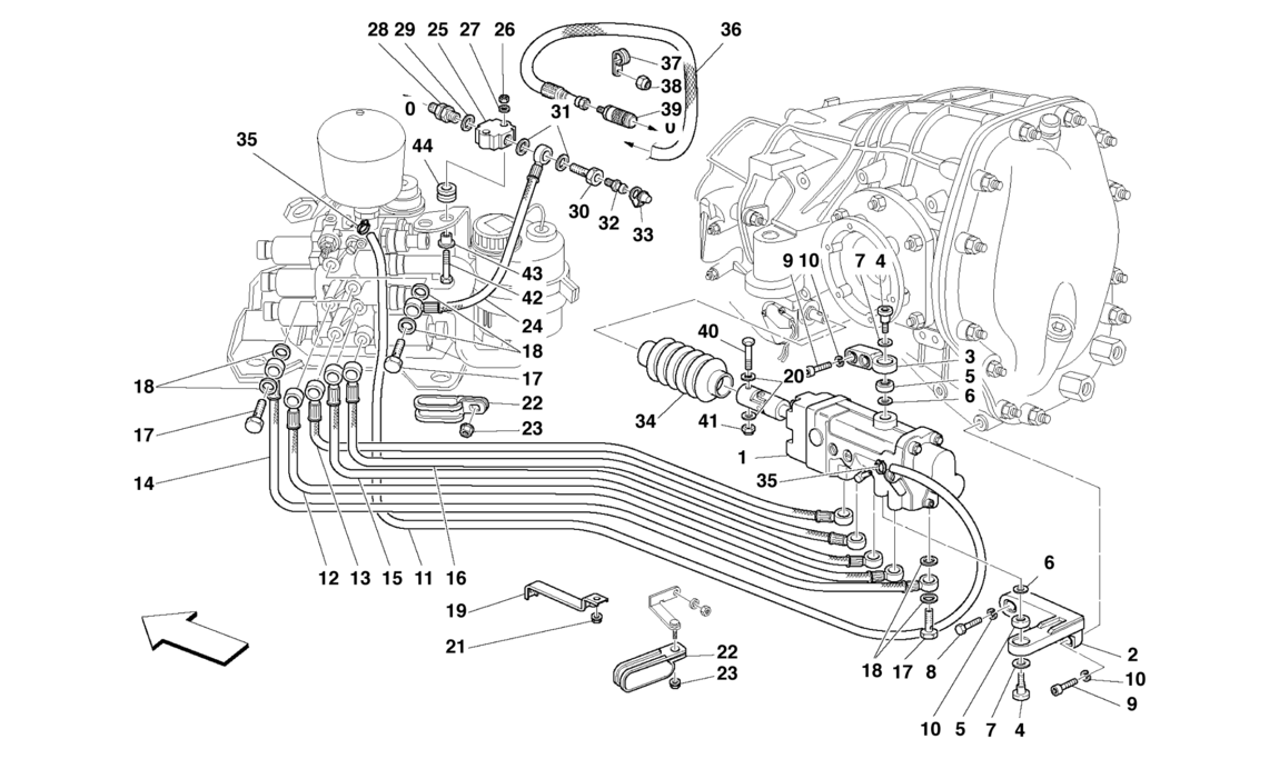F1 CLUTCH HYDRAULIC CONTROL -Valid for F1