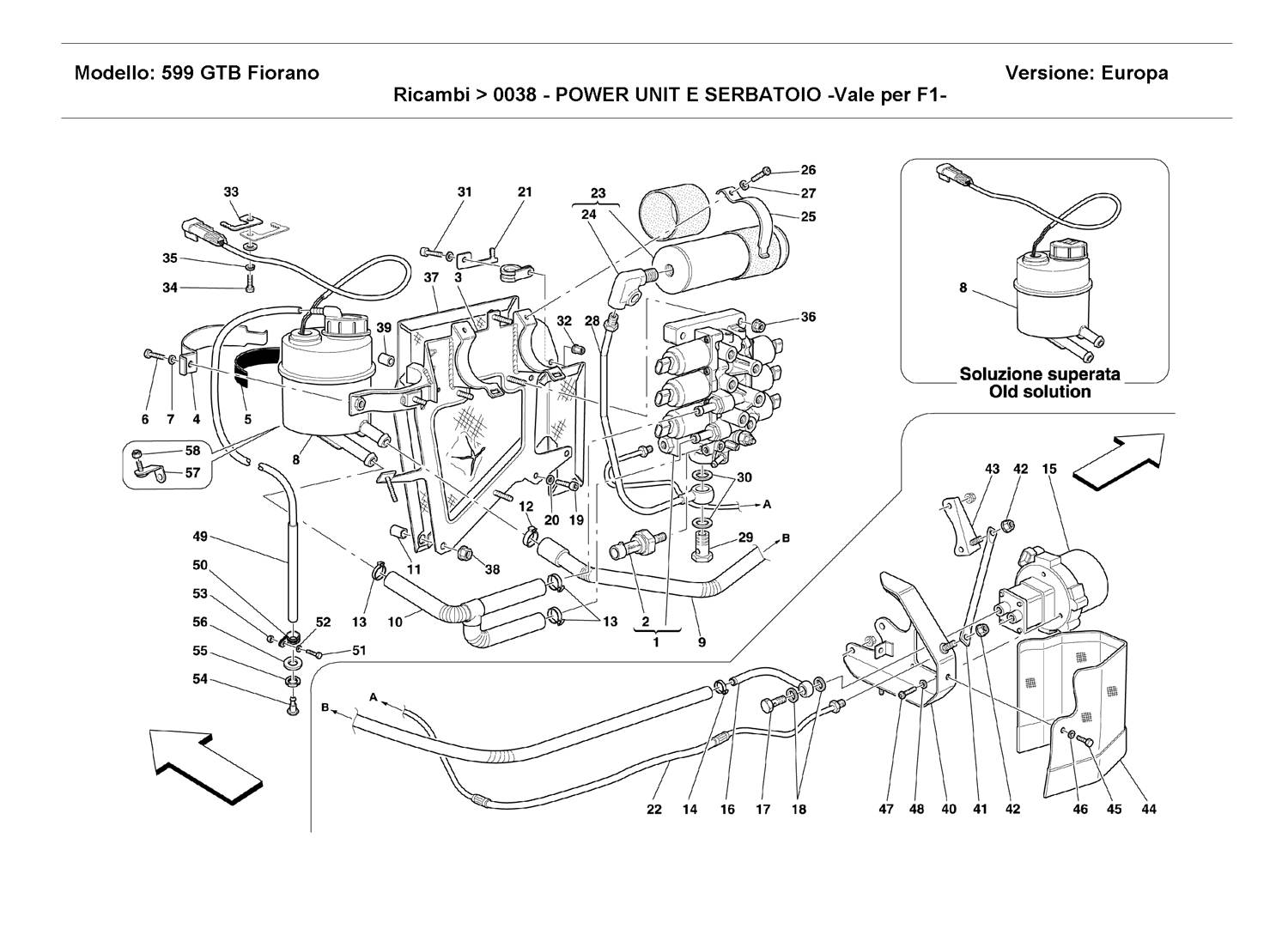 POWER UNIT AND TANK -Valid for F1 -