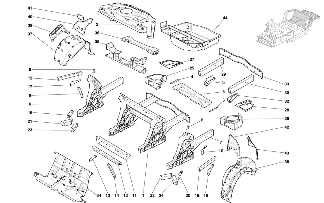 REAR STRUCTURES AND COMPONENTS